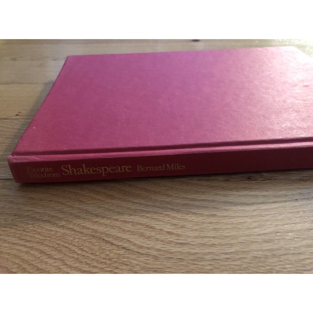 Favorite Tales from Shakespeare Bernard Miles Vintage 1976 Red Hardcover - Picture 6 of 7